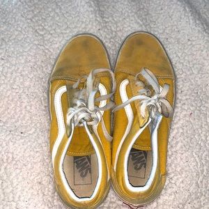 Vans Old Skool Yellow Canvas Shoes FREE SHIPPING